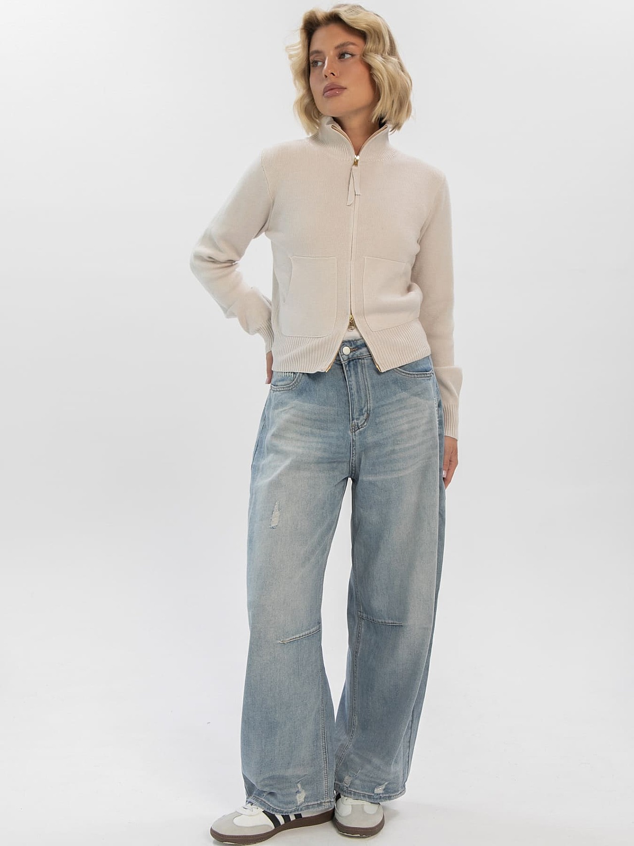 Джемпер Теплый вечер (бежевый) Б16347-7М