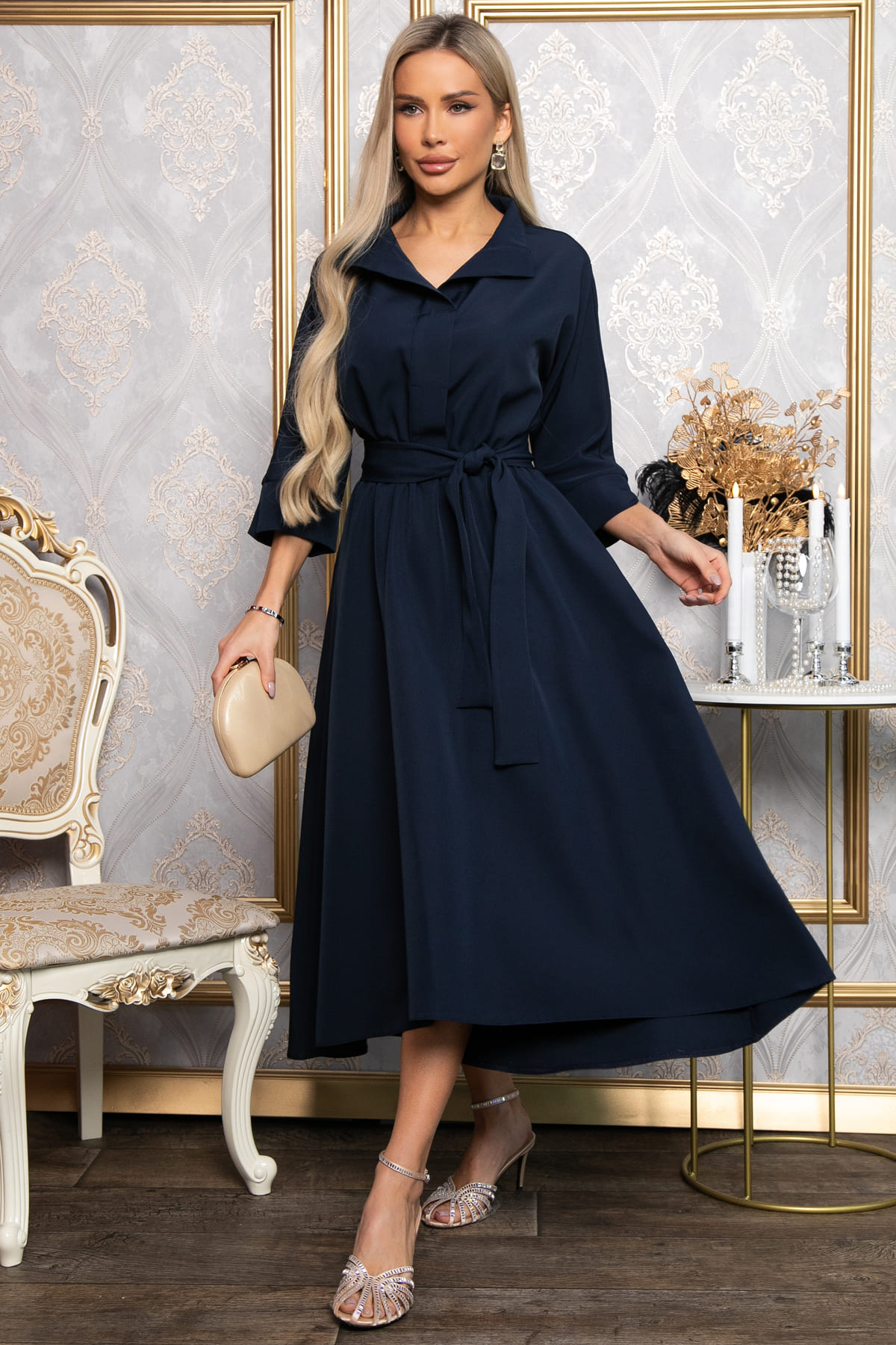 Платье Лорита (темно-синее) П14864-16М