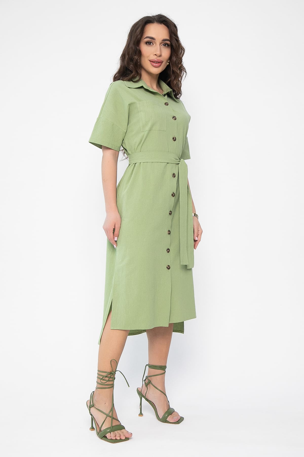 Платье Фруктовый коктейль (фисташка) П13588-18М