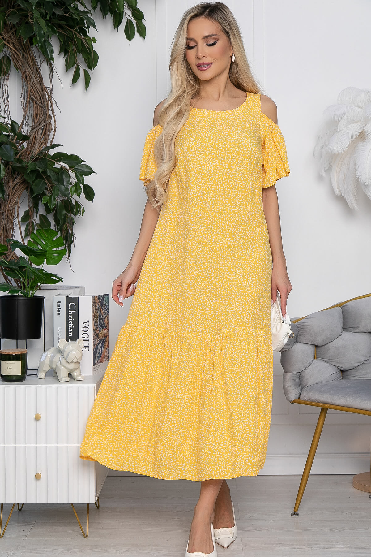 Платье Марианна (желтое) П10440