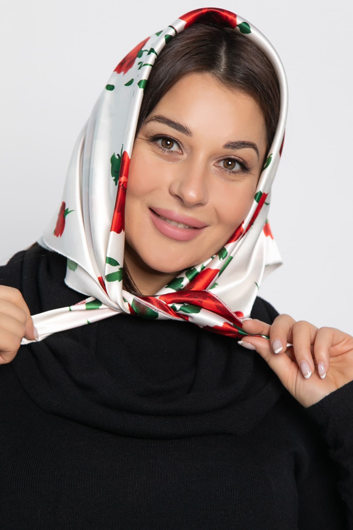 Косынка с завязками (цветы) КЗВ10-53М